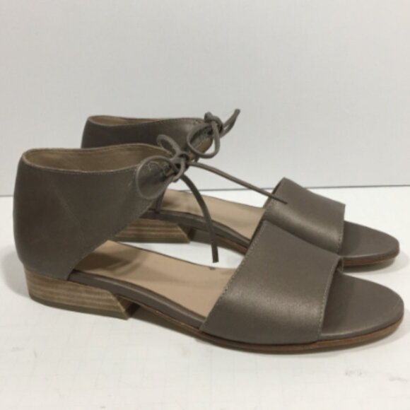 Eileen Fisher Ely Sandal Pyrite Metallic Leather - Size 8.5 (Retail $225)